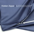 thumbnail image 5 of PiccoCasa Silky-Soft Satin Pillow Cases with Zipper Long Pillowcase Pillow  Covers Queen Navy, 5 of 8