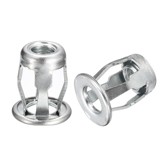 Unique Bargains M8 Jack Nuts, 5 Pack Threaded Insert Nut 304 Stainless Steel Rivet Nuts, 21mm Length