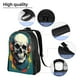 thumbnail image 5 of Disketp Modern Hip-Hop Skull Mochila Unisex de Apertura Lateral Completa, Mochila para Laptop para Escuela, Trabajo y Viajes, 5 of 8