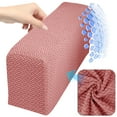 thumbnail image 2 of Couch Arm Covers Furniture Protector Washable Armchair Slipcovers (Pink), 2 of 9