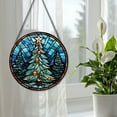thumbnail image 4 of Pine Tree Stained Glass Suncatcher, Pine Tree Glass Suncatchers for Windows For Merry Christmas, 4 of 7