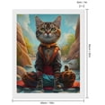 thumbnail image 2 of Diamond Art Kits for Adults, Riverside Meditating CatDiamond Painting Kits for Beginners, Frameless Round 5D Full Drill Diamonds Art Gem Art Crafts Home Decor Gifts, 2 of 8