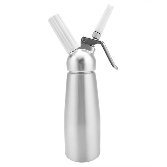Fabricante De Crema, Dispensador De Crema, Con Tres Boquillas, Uso Doméstico Culinario Plateado Para Cocina, Café, Herramienta Para Pasteles