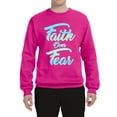 thumbnail image 2 of Wild Bobby, Faith Over Fear, Inspirational/Christian, Unisex Crewneck Graphic Sweatshirt, Fuschia, 3X-Large, 2 of 4