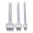 thumbnail image 4 of 3pcs Diy Kit de herramientas de perforación de agujeros de cuero Artesanía de cuero Perforadora de agujeros de garra Costura Macarena Punzones de agujero de artesanía de bricolaje, 4 of 8