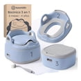 thumbnail image 1 of Bacinica 3 en 1 para Niños Esquimal, Asiento Entrenador Portátil, Antideslizante, Inodoro Infantil de 6 Meses a 4 Años, Azul, 1 of 8