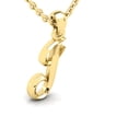 thumbnail image 2 of SuperJeweler J Initial Necklace in Heavy 14 Karat Yellow Gold With Free 18 inch Cable Chain, for Women, 2 of 6