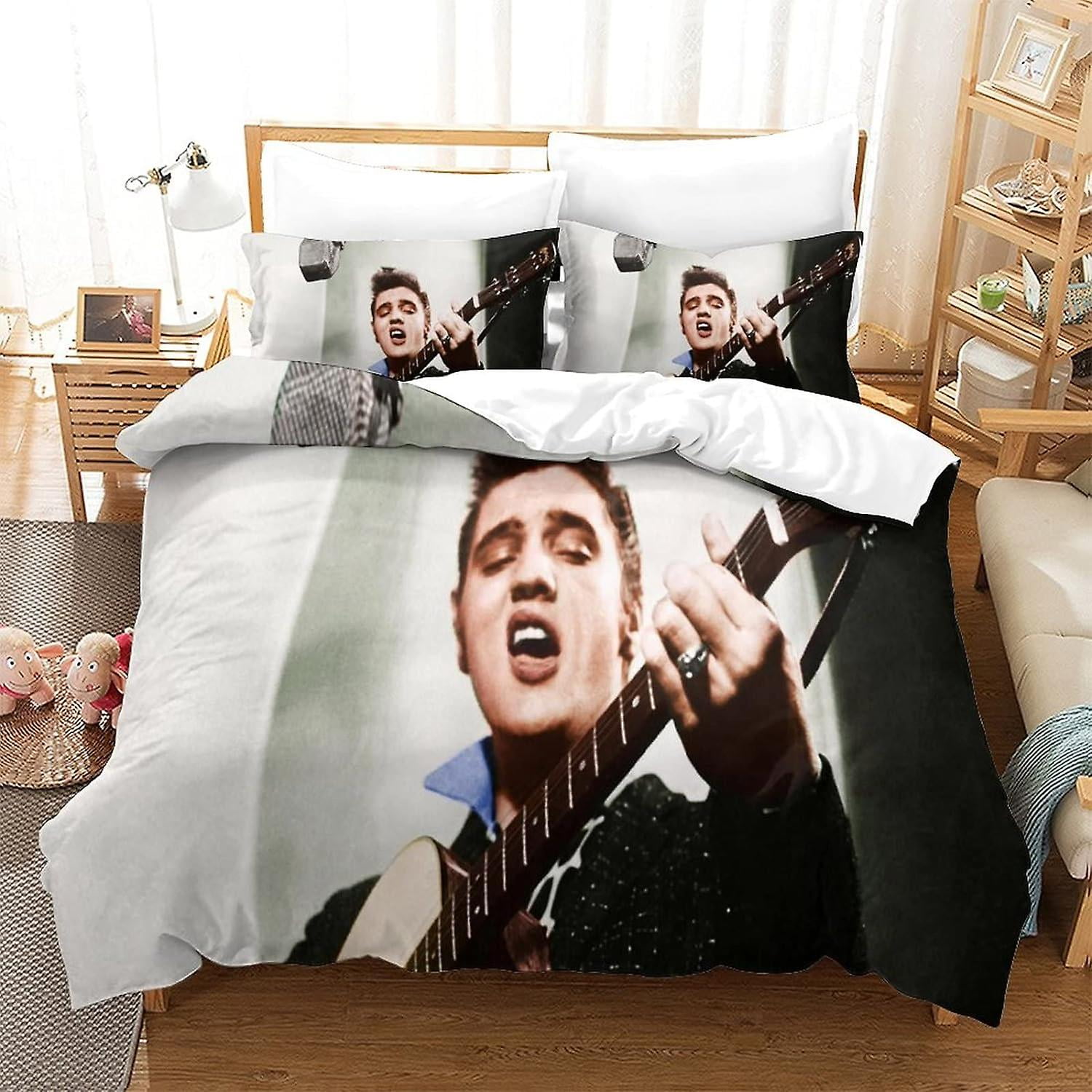 Elvis Presley Star Bedding Set And Pillowcases D Singer Print