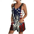 thumbnail image 3 of QATAINLAV Summer Rompers for Women American Flag Bib Jumpsuits Casual Sleeveless Strap Wide Leg One Piece Pants 2024 4th of July Festival Outfits Blue XXXL Mother's Day Gifts, 3 of 6
