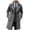 Z1-Dark Gray, variant on Leesechin Men Long Trench Coats Mens Peacoat Casual Button Solid Long Sleeve Pockets Turn Down Collar Outerwear Coat