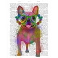 thumbnail image 2 of Fab Funky 20x24 Gold Ornate Wood Framed with Double Matting Museum Art Print Titled - Rainbow Splash French Bulldog, Full, 2 of 4