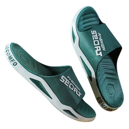 

Comfort Casual Slippers Resistant To Dirt These Are Easy To Clean For Bathroom House Slippers Indoor Bedroom Living Room Green 36-37