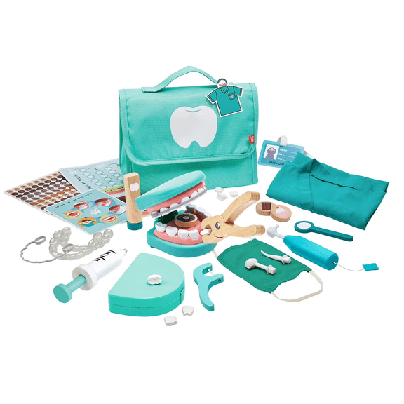 Open Box Hape Role Play Little Doctor Playset, Dentist