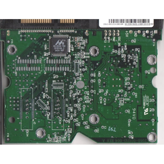 WD740GD-00FLA2, 2061-001213-100 AN, WD SATA 3.5 PCB
