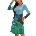 thumbnail image 1 of Robe Élégante Douce Princesse Silencieuse Femmes Coréenne Kawaii Col Carré Robe Mal Makes Mallory George Mal George Acrylique, 1 of 5