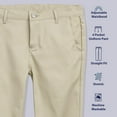 thumbnail image 3 of Educated Uniforms Girls 2-20 Flat Front Adjustable Waist Straight School Pant, 3 of 5