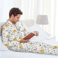 thumbnail image 6 of Sikiie Submarine Ship Mens Pajama Set, Soft Warm Long Sleeve Sleepwear, Cozy Button-Down Pjs for Men-Small, 6 of 7