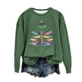 thumbnail image 4 of Simua Chandail en Molleton pour Femmes Décontracté Ample Col Rond Chandail Manches Longues Mignon Graphique Tee Shirt, 4 of 4