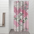thumbnail image 2 of Pioneer Flower Floral Print Pattern Shower Curtain 36"x72" ,Bathroom Decorative Shower Curtains Set with 12 Hooks,Modern Waterproof Washable Shower Curtain, 2 of 6
