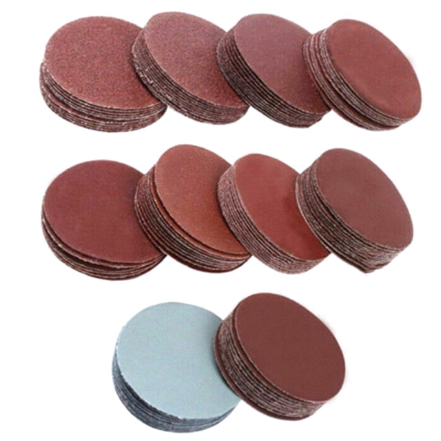 Amdohai 100Pcs 2in High Performance Sanding Disc 80-3000 Grit Rust Paint Removal Sand Paper for Polishing & Grinding
