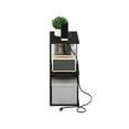 thumbnail image 5 of Furinno Boyate Open Storage Sofa Side Table, End Table with USB and Type-C Charging Port, Espresso, 5 of 5
