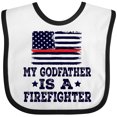 thumbnail image 3 of Inktastic Firefighter Godfather Fireman Boys or Girls Baby Bib, 3 of 4