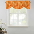 thumbnail image 2 of Tie Up Valances for Windows, Orange Leaf Adjustable Valance Curtains Window Treatment for Living Room/Bedroom, Tropical Botanical Palm Leaf Modernism Rod Pocket Kitchen Curtains & Drapes 54x18 Inch, 2 of 9