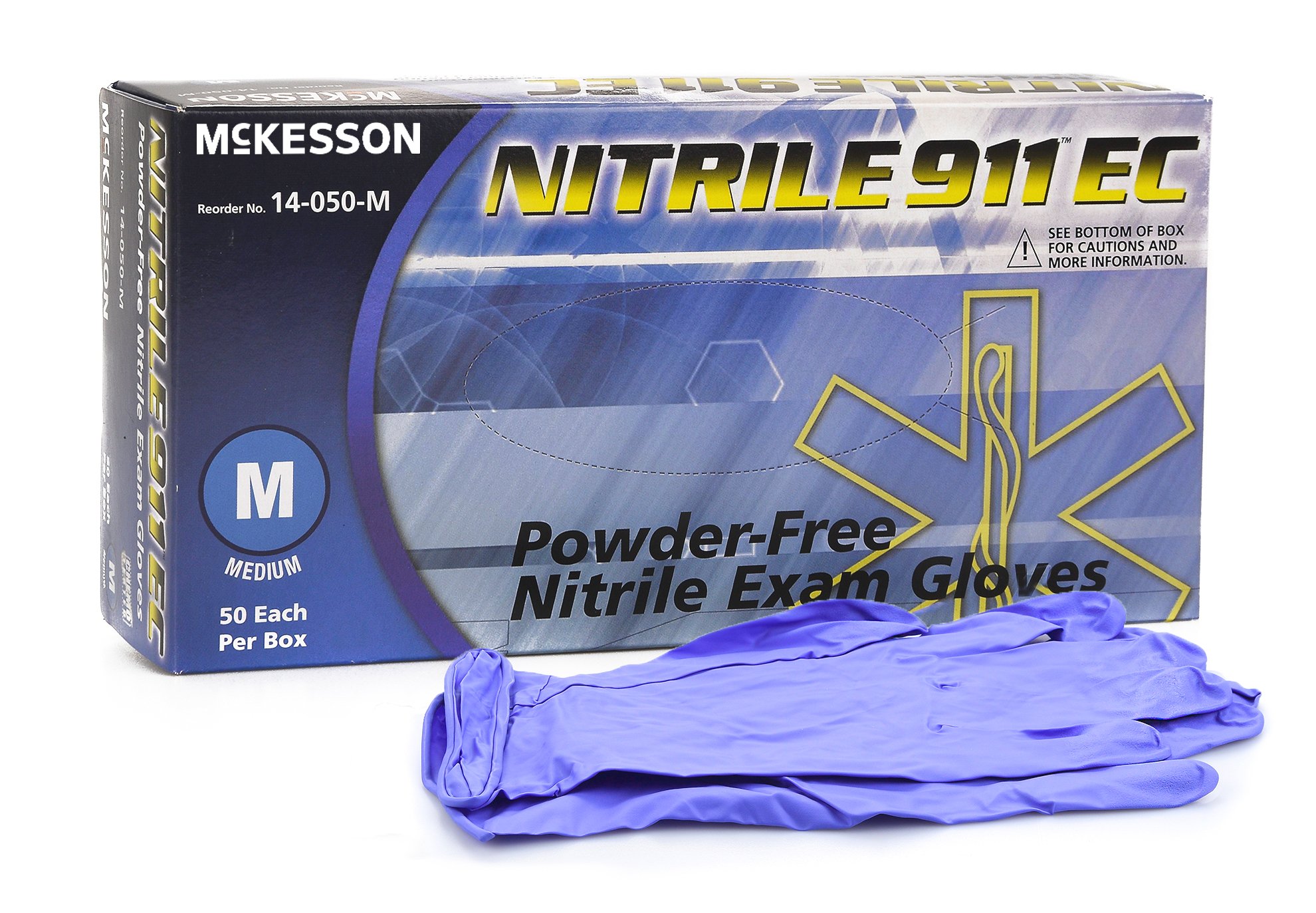 McKesson Brand Exam Glove McKesson NITRILE 911 EC Medium NonSterile