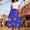 Blue, variant on Women‘s Midi High Waist Tutu Skirt with Led Tiered Irregular A Line Layered Chiffon Skirt (Red M)
