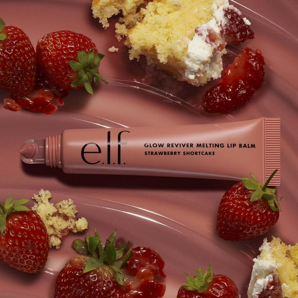 e.l.f. Glow Reviver Melting Lip Balm, Strawberry Shortcake, 0.52