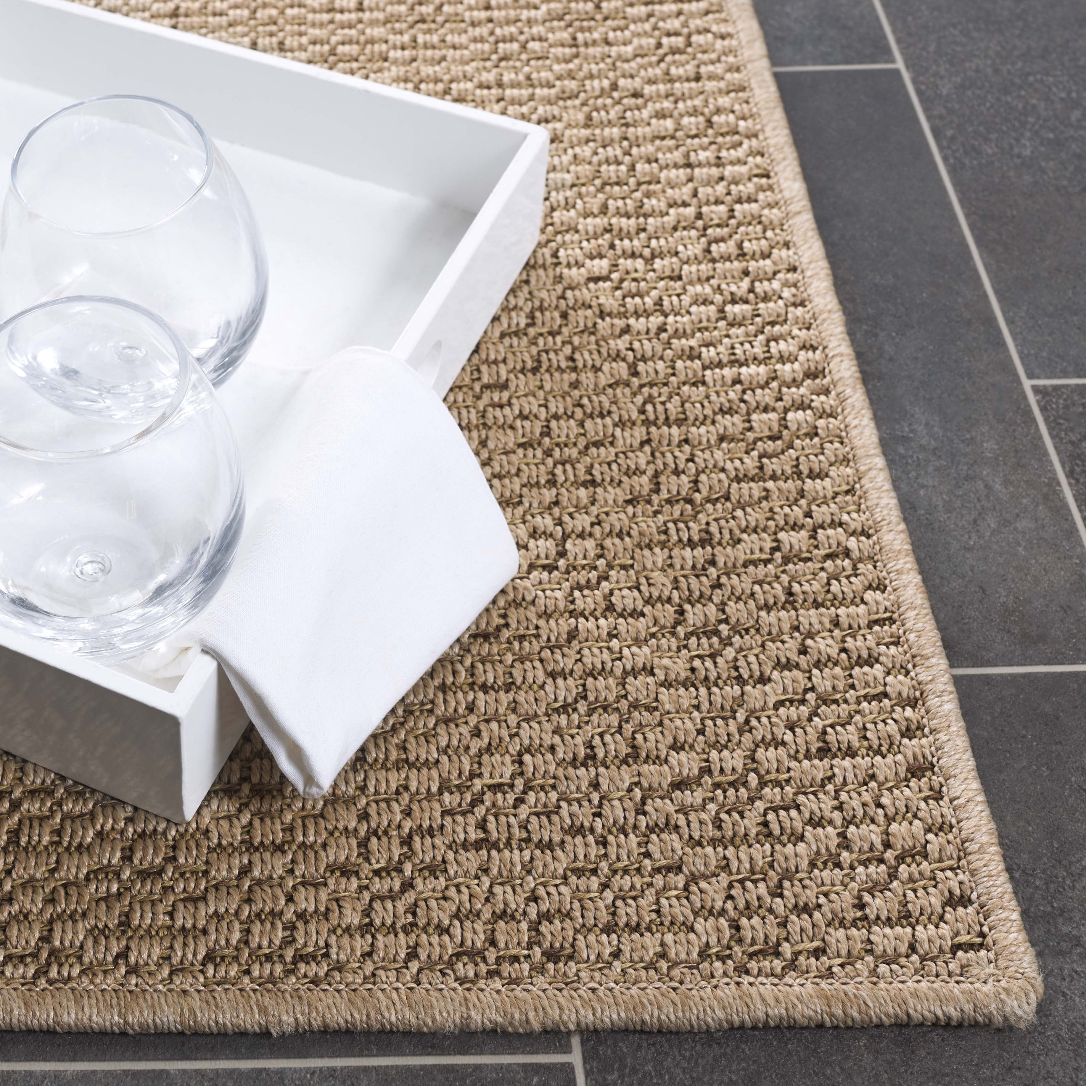 SAFAVIEH Atrium Sisal Bristol Solid Indoor/Outdoor Area Rug, Beige, 9' x 12'