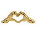 thumbnail image 3 of Love Gesture Hand Sculpture by Torre & Tagus - Gold, 3 of 3