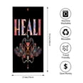 thumbnail image 3 of Vibrant Floral Pattern Beach Towel - Stylish HEALI Design Perfect for Pool Bath and Travel - Ideal for Women, 3 of 6