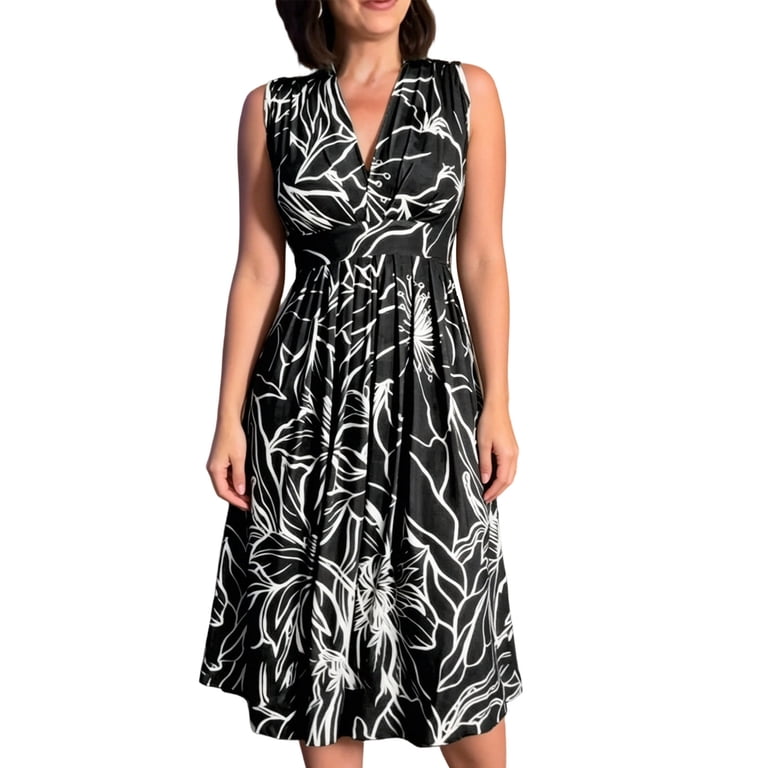 midi dress for garden party Willow Hill Marketplace This one is pure statement sweetnessbold florals meet a playful color block design for a look that instantly stands out Garden Party