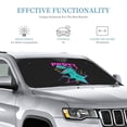 thumbnail image 3 of Kdxio Rex Dinosaur With Sunglasses Print Windshield Sun Shade, Foldable Sun Blocker for Car,Truck,SUV Automotive Interior Sun Protection,Reflective Shade for Front Windshield(Small), 3 of 7