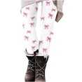 thumbnail image 5 of Neewe Women's Thick High Waist Yoga Pants,Heart Printed Tummy Control Workout Running Yoga Leggings for Women, 5 of 6