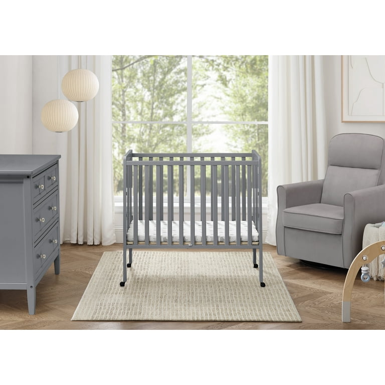 Delta Children Lee Portable Folding Mini Crib with 1.5-Inch