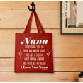 thumbnail image 3 of Best Nana Ever Gifts Nana You Are Special From Above Poem Lightweight Red Small Canvas Tote Bag, 3 of 3