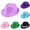 Dark Purple, variant on Men's Sequin Jazz Hat Glossy Stage Performance Topper Hat Festival Dance Formal Dress Fedora Hat