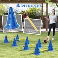 thumbnail image 4 of Dog Agility Hurdle Cone Set, Adjustable Obstacle Course Equipment, 4 of 10