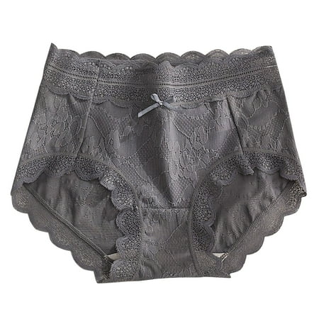 Bigersell Womens Boyshorts Underwear Clearance Women s Cotton Underwear Bikini Panty Style P-1925 Polyester Cheeky Panties Seamless Underwear Ladies Thong Briefs High Waist Women s Panties Gray M