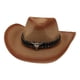 thumbnail image 4 of Sombrero de vaquero occidental de moda, disfraz de , sombrero de sol de paja de papel moldeable para adultos, mujeres, hombres, viajes de , Sombrero vaquero Sombrero vaquero talla única 03 Yinane Sombrero de vaquero, 4 of 7