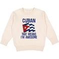 thumbnail image 2 of Inktastic Cuban Awesome Pride Toddler Sweatshirt, 2 of 4