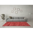 thumbnail image 3 of Ahgly Company Indoor Round Oriental Red Industrial Area Rugs, 7' Round, 3 of 4