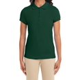 thumbnail image 4 of Polo de Manga Corta Uniforme Junior IZOD Verde Bosque Talla L, 4 of 4