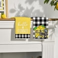 thumbnail image 3 of Buffalo Plaid Lemon Home Truck Hello Summer Kitchen Towels Dish Towels, 18x26 Inch Seasonal Decoration Hand Towels Set of 4, 3 of 6