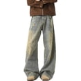 thumbnail image 1 of Jean pour Homme Classique à Jambe Droite en Denim Extensible pour Usage Quotidien Décontracté Coupe Confortable Design Durable, 1 of 7