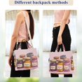 thumbnail image 4 of FORMRS Womens Corduroy Tote Bag Crossbody Shoulder Handbag with Pocket, Watercolor Jam, 4 of 7