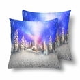 thumbnail image 2 of MKHERT Snowcapped Peaks Of The Mountain Throw Pillowcase Pillow Cover Cushion Couver 18x18 inch, Set of 2, 2 of 2