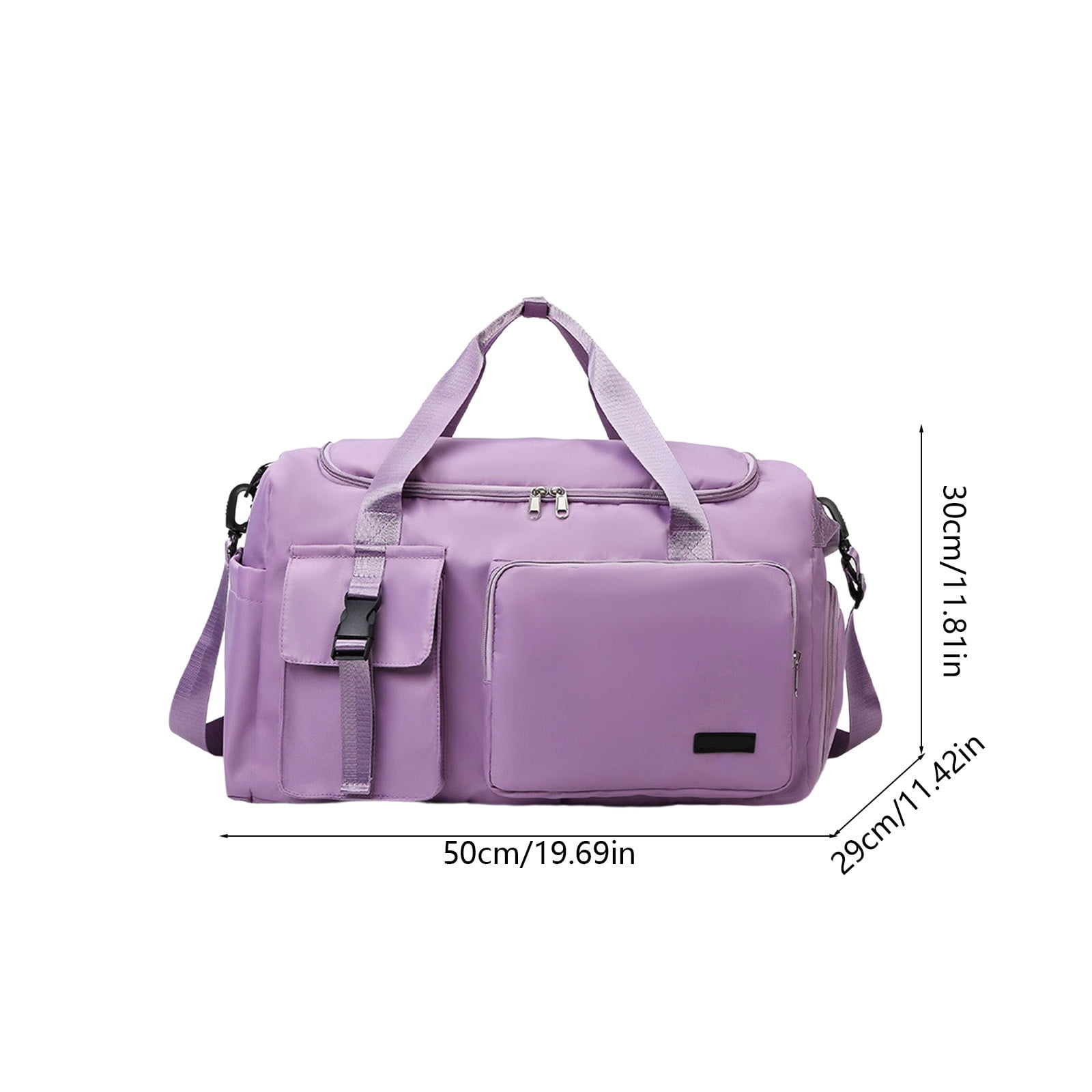 Large Capacity Gym Duffle Bag for Women - Lightweight Sports Travel Duffel for Workout, Training, Weekend Trip & Travel, Purple